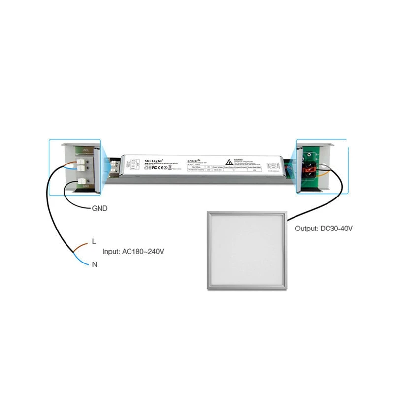 MIBOXER PL2 PL5 40 Вт RGB + CCT светодиодная Панель светильник драйвер 2 4 г Беспроводной