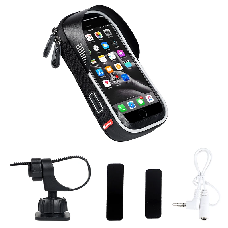 

WEST BIKING Waterproof Bicycle Bag Mobile Phone Mount Bag For 6.5 inch iPhone Samsung Phone Mount MTB Cycling Handlebar Bags