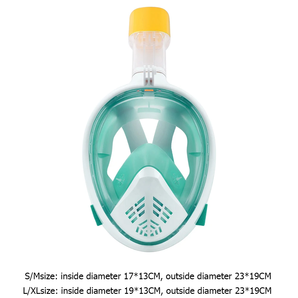 

Underwater Full Face Snorkel Scuba Mask Diving Swimming Respiratory Equipment for Swimming Spearfishing Dive Men