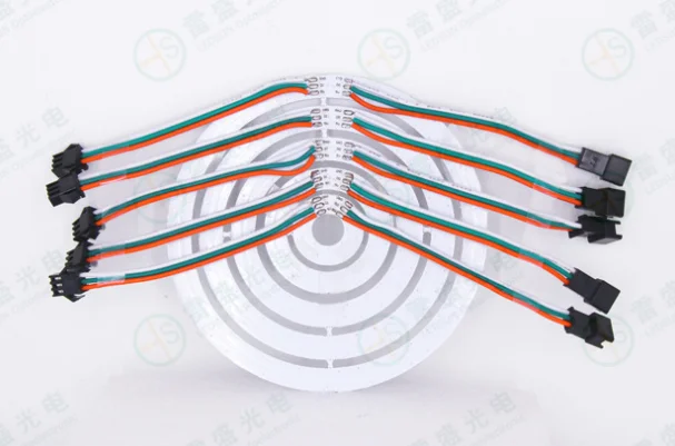 

lndividul AddressabIe WS2812B PixeI Ring 8/16/24/35/45Leds 5050 RGB Led Ring WS2812 IC BuiIt-in Led ModuIe PixeI Strip Lights