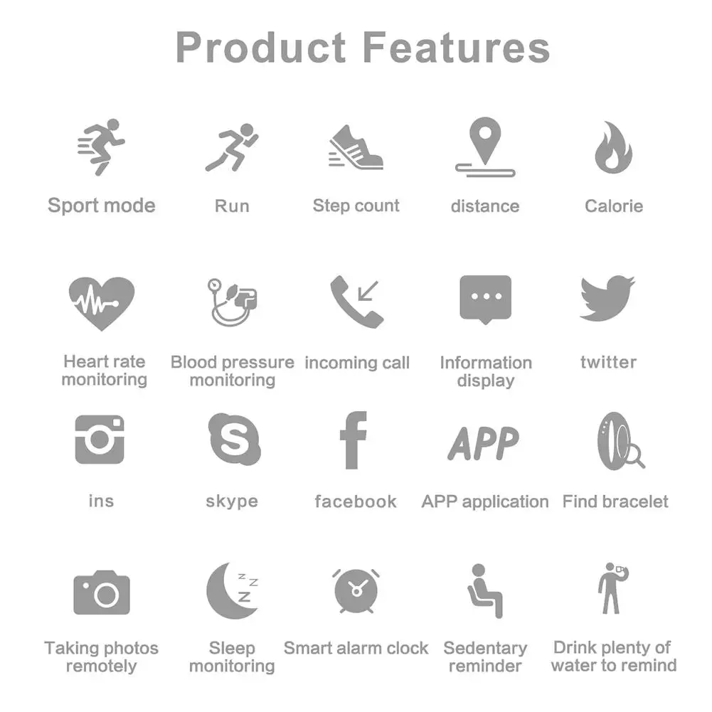 Смарт-браслет Band 4 спортивные часы с измерением пульса артериального давления