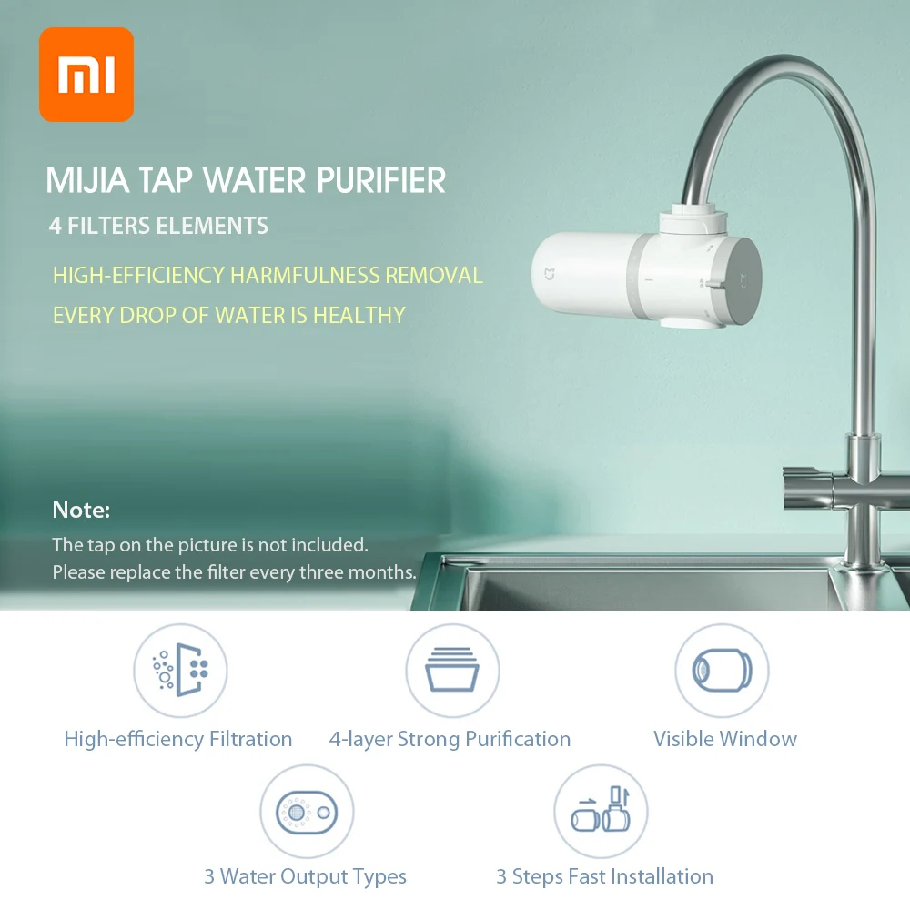 Очиститель водопроводной воды Xiaomi Mijia MUL11 кухонный фильтр для крана система