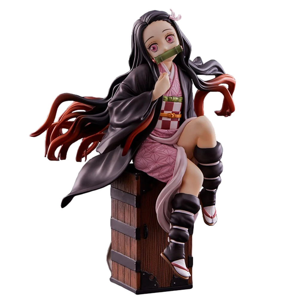

Exquisite Quality Demon Slayer Kimetsu No Yaiba Anime Model Kamado Nezuko GK Action Figure 17cm PVC Statue Collectible Toy