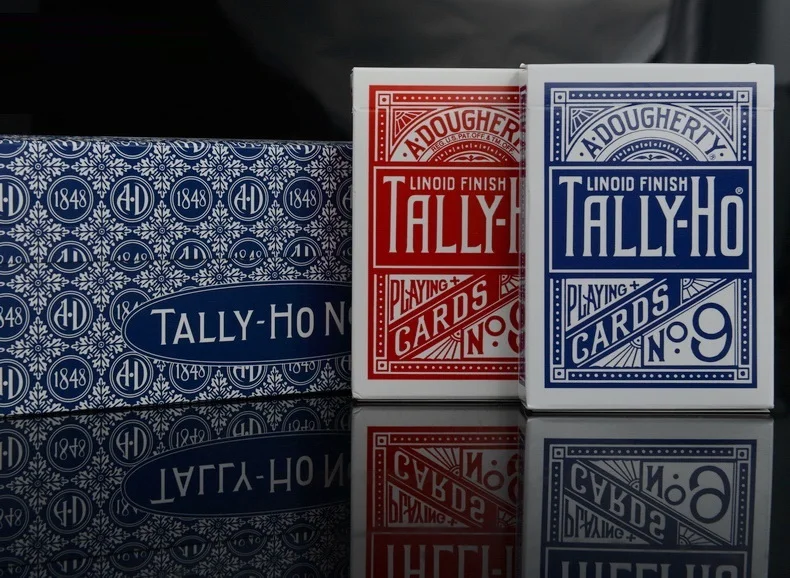 Tally-Ho No.9 игральные карты USPCC велосипед вентилятор/круглая задняя колода размер