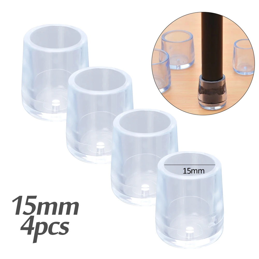 4 шт. резиновые колпачки на ножки стула белый нескользящий коврик круглая труба