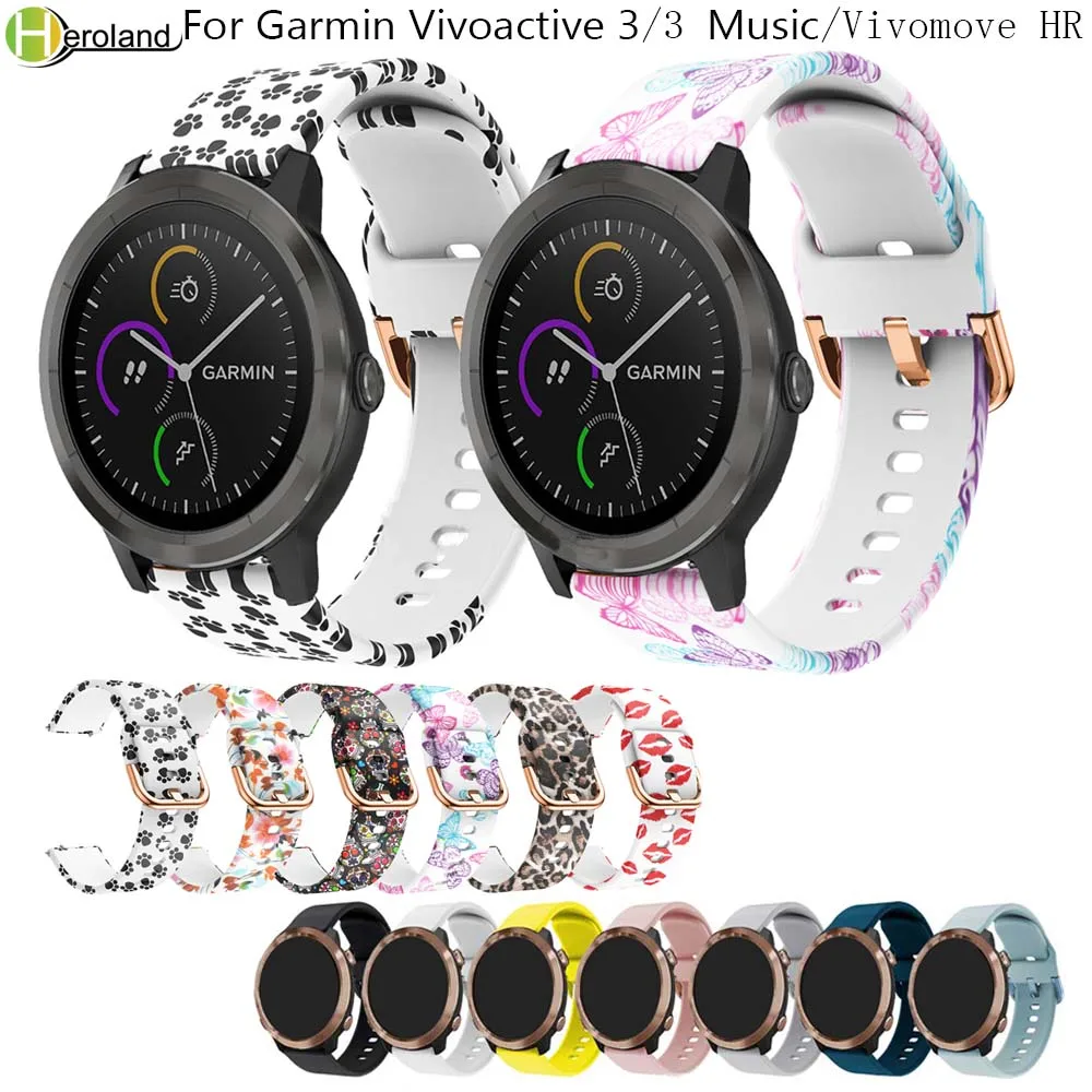 Оригинальные Ремешки для наручных часов Garmin Vivoactive 3/vivoactive 3 Музыка/для samsung gear Sport S4