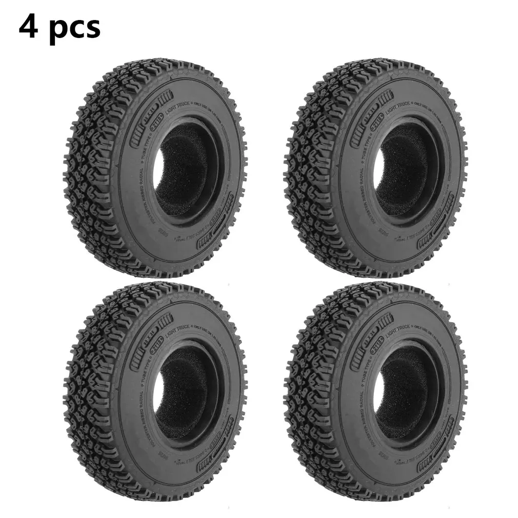 

4Pcs 1.55" Soft Rubber Wheel Tires 1.55 Inch Tyre AX-1020 For RC Crawler Car CC01 LC70 LC80 RC Car Parts Accessories