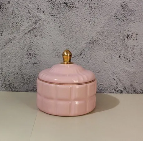 5 Скандинавский подсвечник с крышкой ручной работы банка Diy дома соль банка для сахара стол украшения дома банки для хранения fornazettti - Цвет: 5
