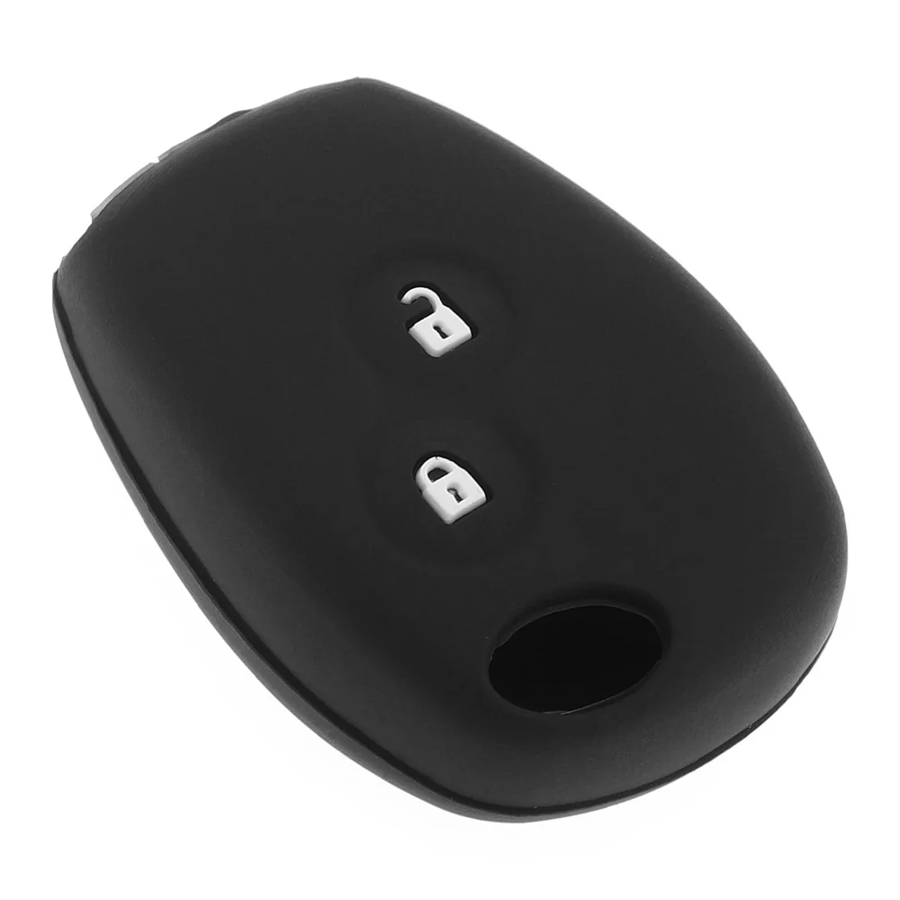 

Силиконовый чехол для автомобильного ключа с 2 кнопками, прямая пластина, автомобильный защитный держатель для Renault Dacia Modus Clio 3 и подходит дл...