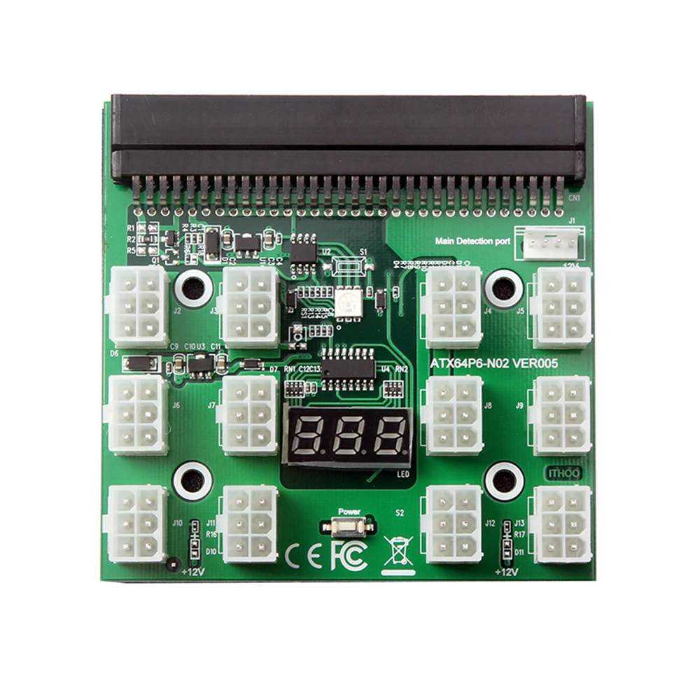 Breakout Board Adapter for Server Power Supply HP 1200W 750W PSU GPU Mining | Компьютеры и офис