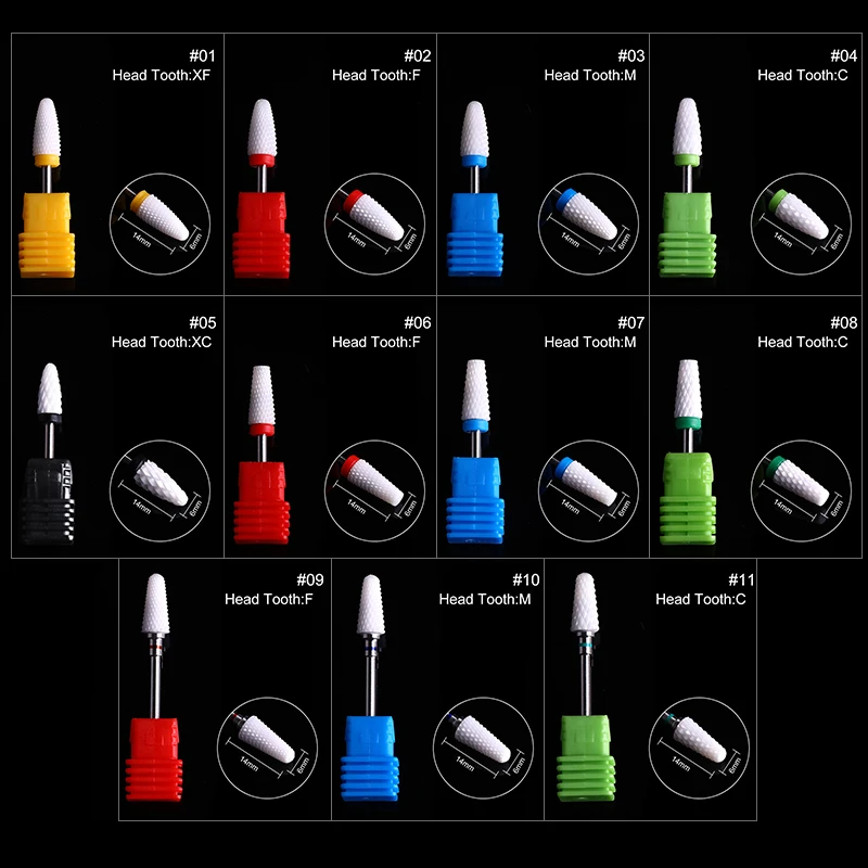 1 предмет 2 35 мм керамический сверло для ногтей биты гель Полировка шлифовальный