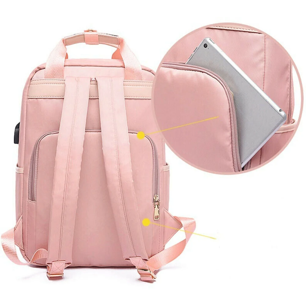 Водонепроницаемый повседневный рюкзак из ткани Оксфорд с USB зарядкой для