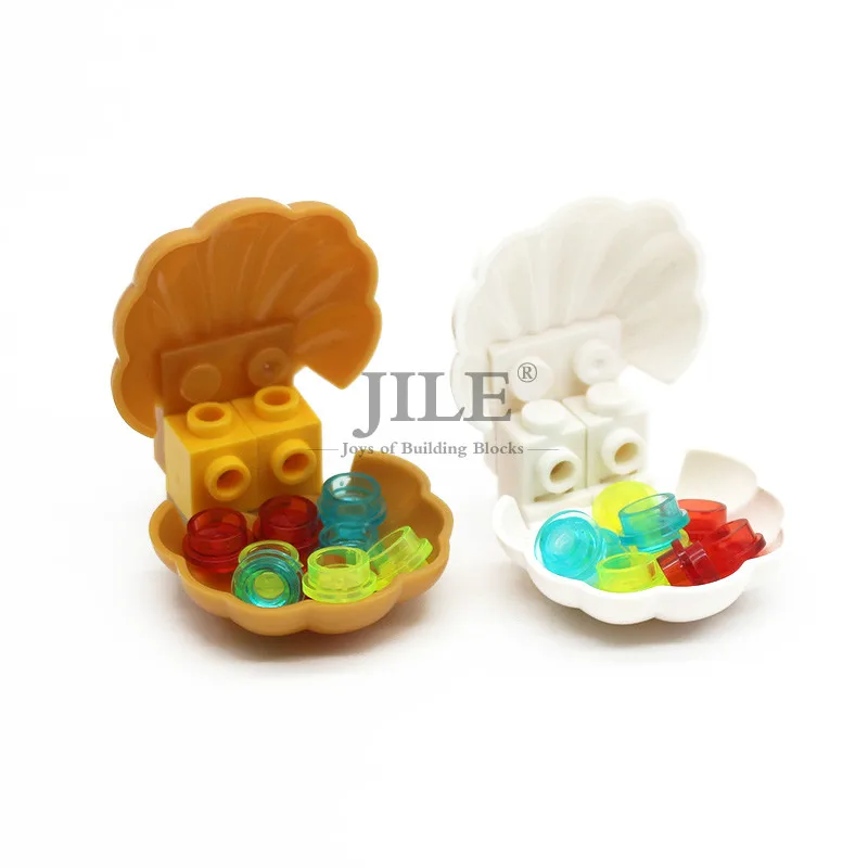 Ракушка гребешок Moc С 4 гвоздиками украшение с видом на море 18970 бентос сделай сам