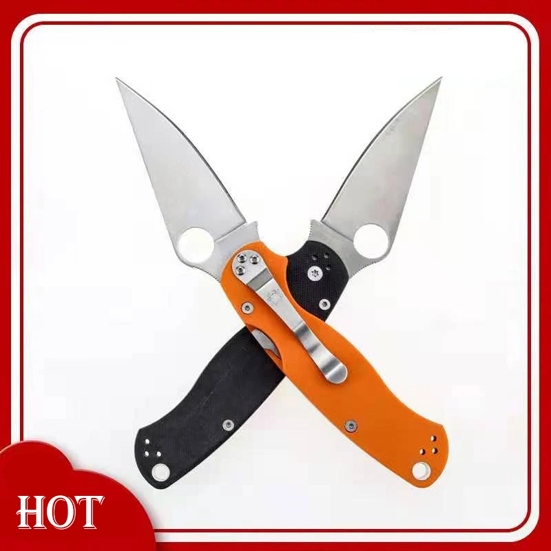 G10 C43 Ручка складной фрукты Ножи 440C Нержавеющая сталь на открытом воздухе