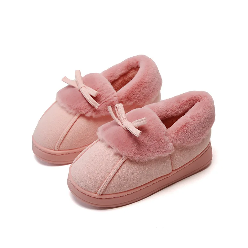 Детские домашние тапочки для девочек зимняя детская обувь удобные мальчиков