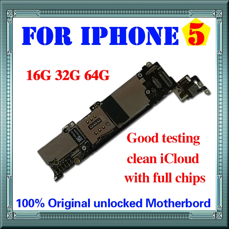 Протестированная Хорошая рабочая оригинальная материнская плата 16 ГБ 32 64 для iPhone
