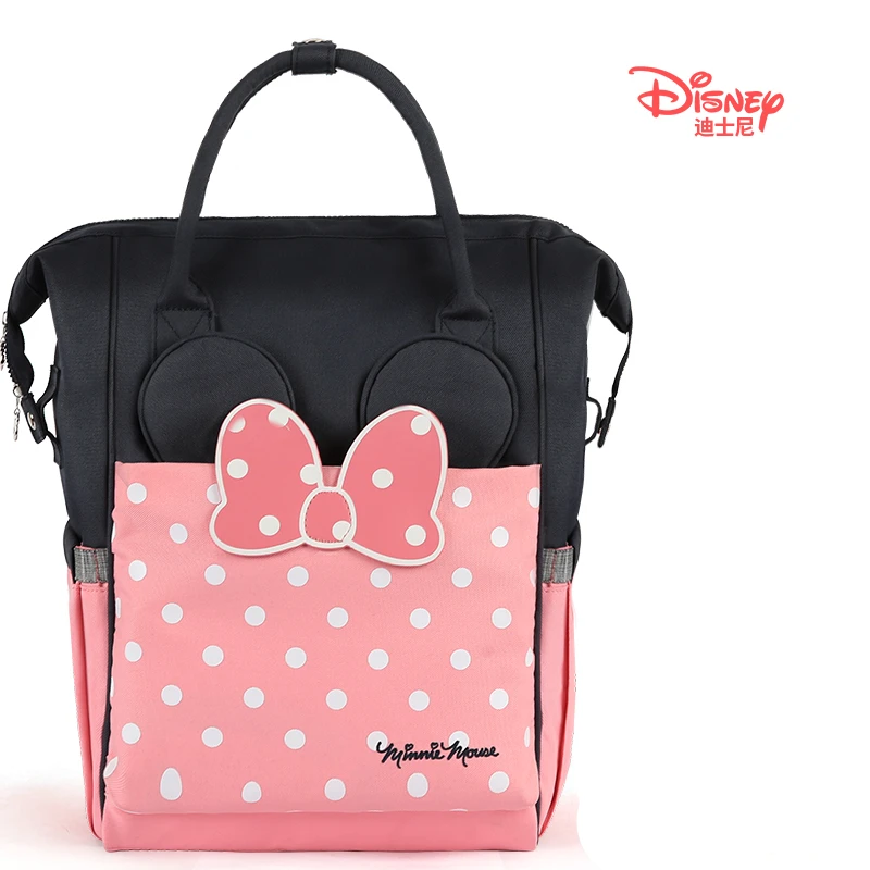 Сумка для мамы Disney вместительный рюкзак подгузников с Микки и Минни дорожный