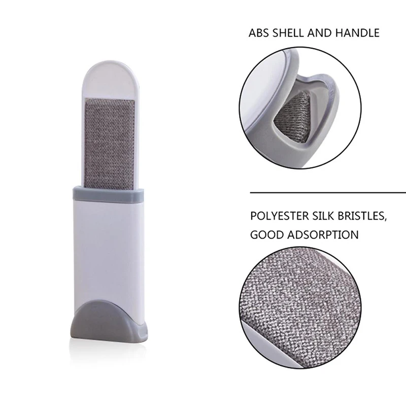 Magic Clean Brush Reusable Self-Cleaning Pet Hair Brush Set Double Lint Remover Fur Scrub Clothes Bag Dust Brusher