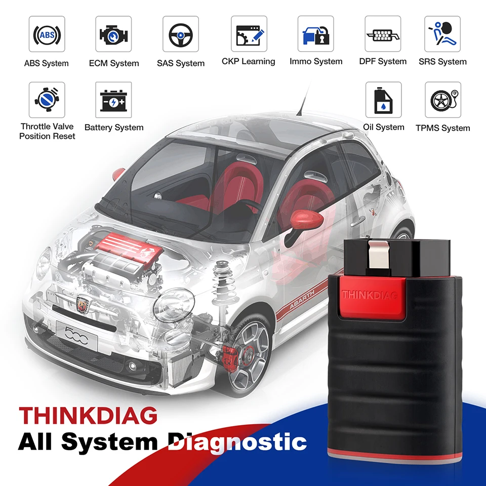 

stock Thinkcar Thinkdiag Car OBDII Full System For think diag Scanner Code reader PK iCarScan/easydiag/golo