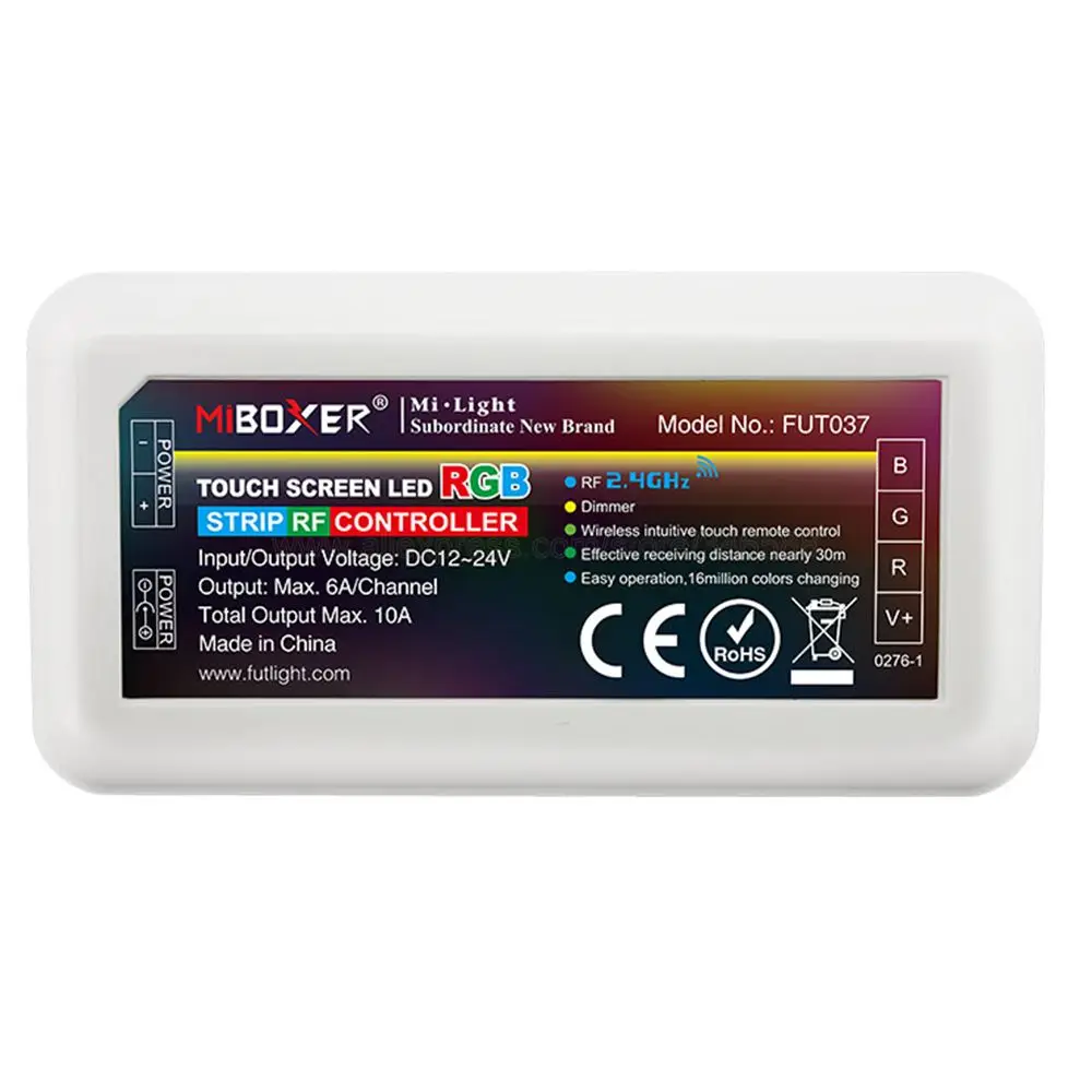 Miboxer 4 зоны умная RGB Светодиодная лента управления ler FUT037 DC12V 24V 10A Поддержка 2 4G