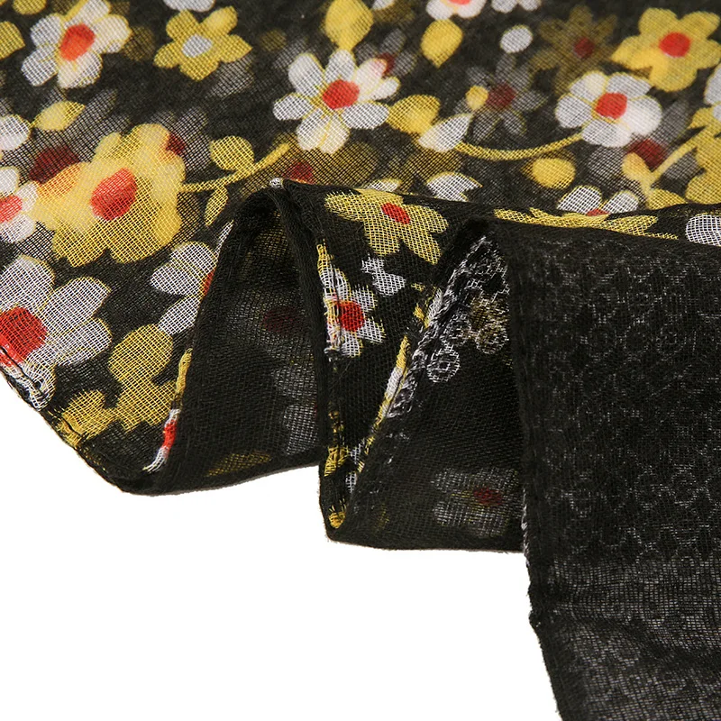 

Women Scarf Floral Printed Elegant Cotton Hijab Scarf National Style Warm Wrap Headband Long Shawl Female Travel Bufanda Muffler