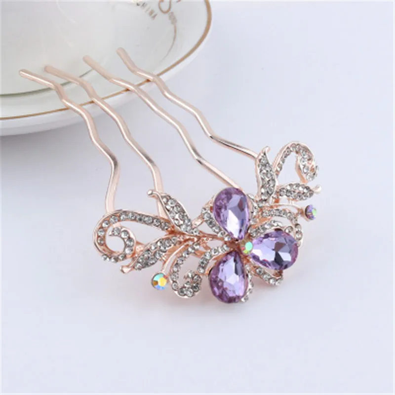 

The New Pearl Rhinestone Comb Europe And America Popular Holiday Party Hair Pins High Grade Boutique Bridal Hair Accessories