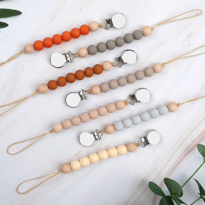 Зажимы для пустышки без добавления бисфенола А детская пустышка на цепочке с