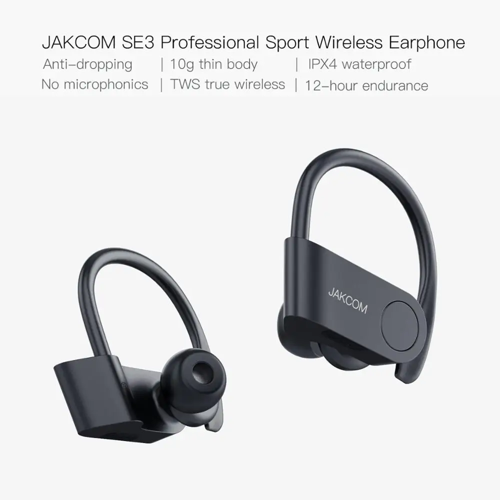 

Беспроводные Bluetooth-наушники JAKCOM SE3, водонепроницаемые, с микрофоном, для мобильных телефонов