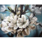 Алмазная вышивка XUEQIXIAOZU, цветы, мозаика из круглых страз, украшение для дома, подарок ручной работы