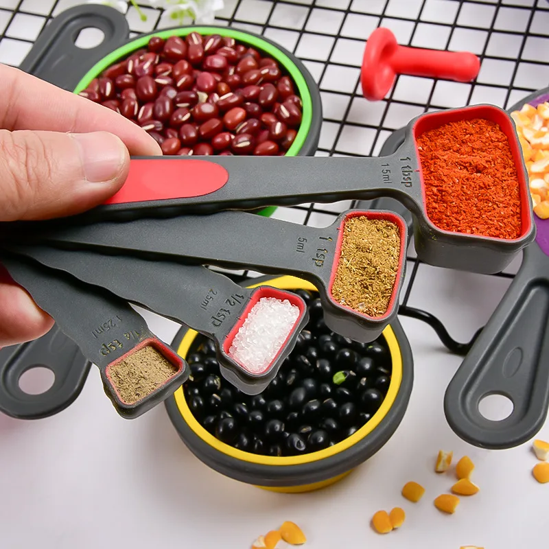 

Folding Measuring Cup Measuring Spoon Kitchen Silicone Measuring Cup Set Household Measuring Spoon Baking Supplies