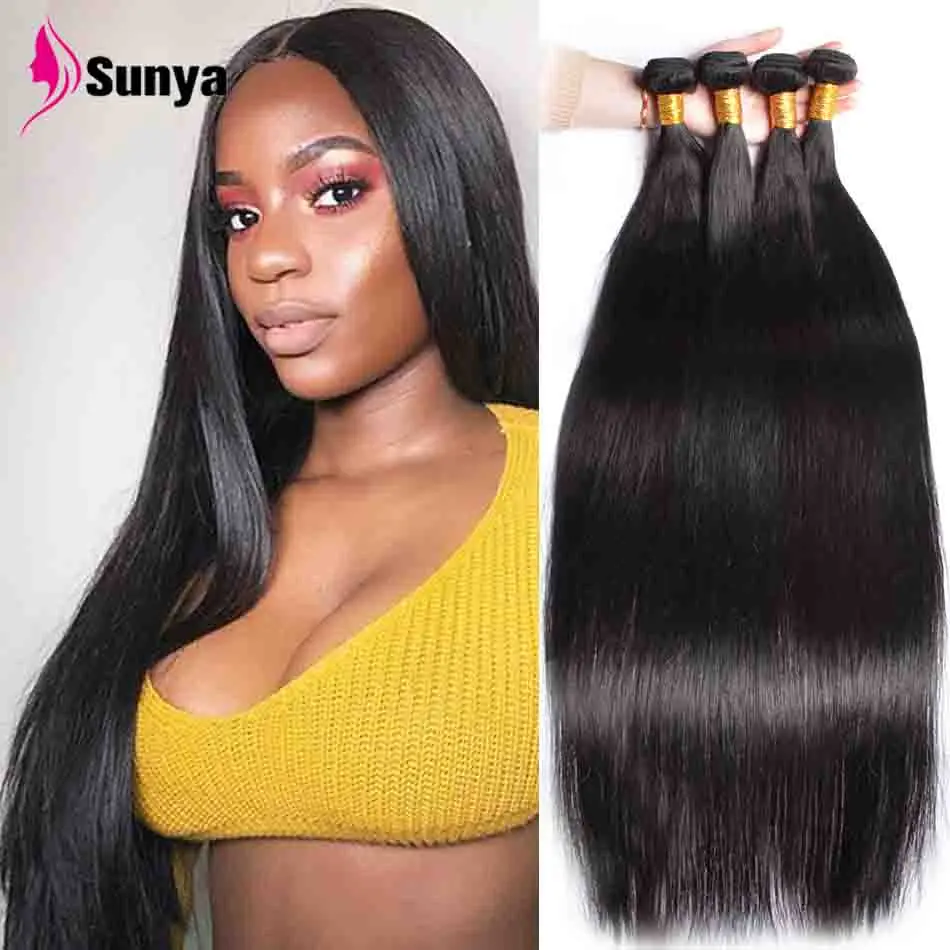 

Бразильские прямые пучки, 100% человеческие волосы, волнистые волосы Remy, пряди Ков, натуральный цвет, 8-30 дюймов, наращивание волос