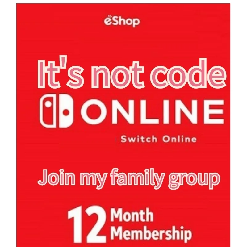 

Switch Online Family Membership 12 months 365day Expiry Date: March 2022