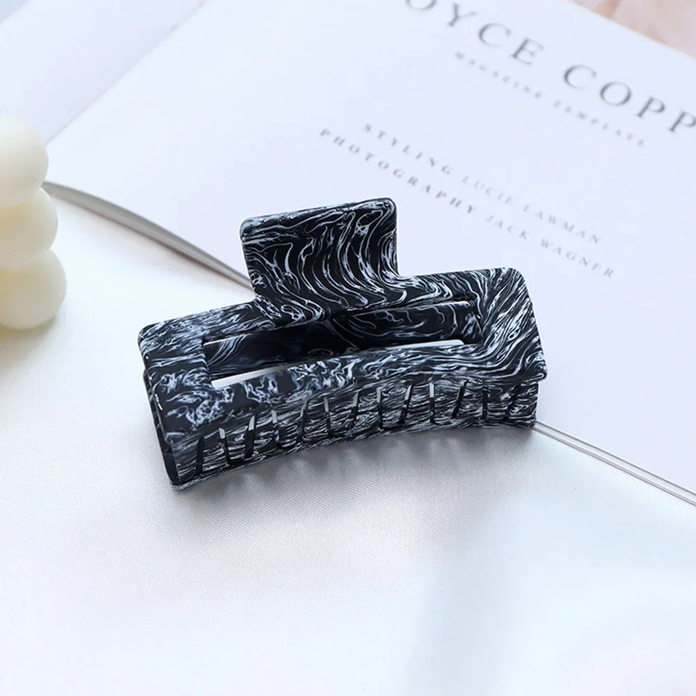 

1pc Camouflage System Square Catch Clip Net Red Back Head Shark Clip Plastic Hair Catch For Women Girl Hair Accessories 2021New