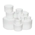 Пустые пластиковые банки для крема, 50 шт., 10 г20 г30 г50 г100 г, многоразовые бутылки, дорожный дневной косметический контейнер для лица, белый