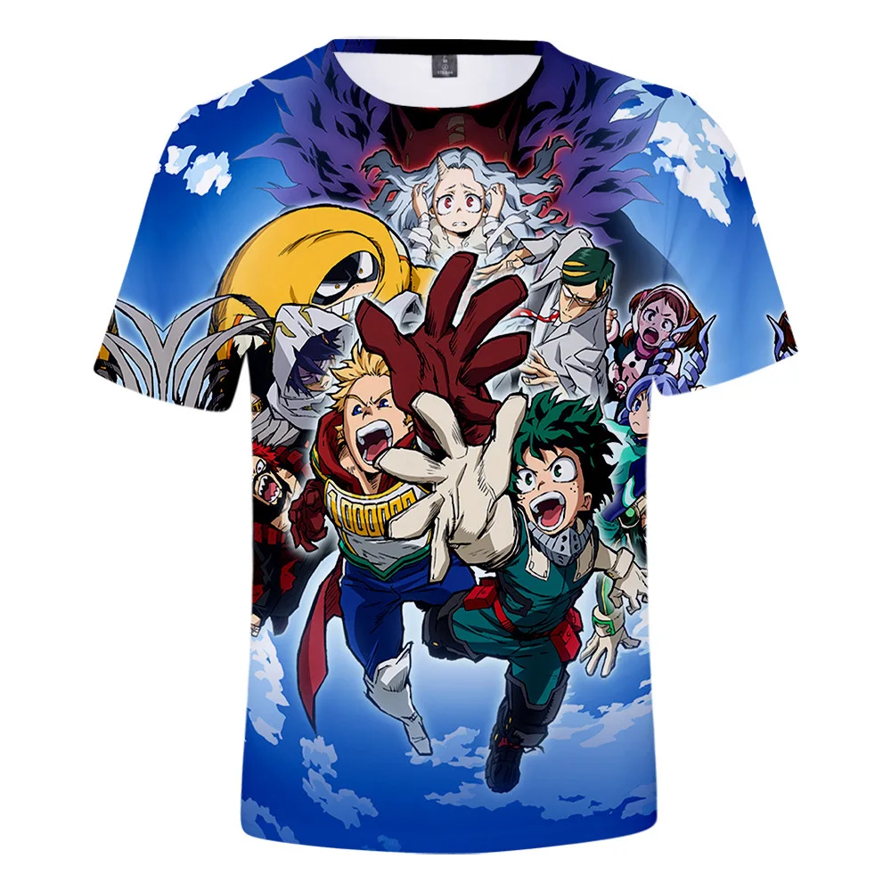 Аниме My Hero Academia Izuku Midoriya Косплей Boku No 3D футболка с коротким рукавом футболки