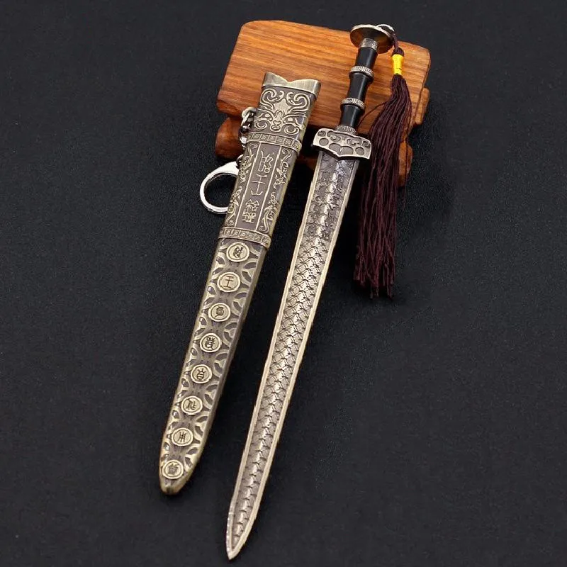 

Ножной шарф-меч из сплава, модель китайского древантана Цзянь, Gou Jian Of King Yue, домашние украшения, креативный подарок на день рождения, игрушки