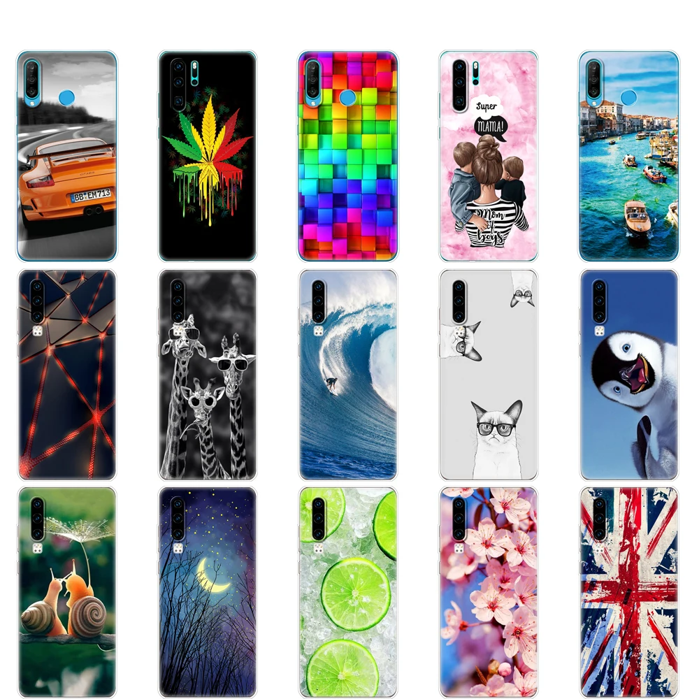 case for Huawei P30 Pro Case P30Pro Silicone TPU Phone Back Cover On VOG-L29 ELE-L29 P 30 Lite | Мобильные телефоны и