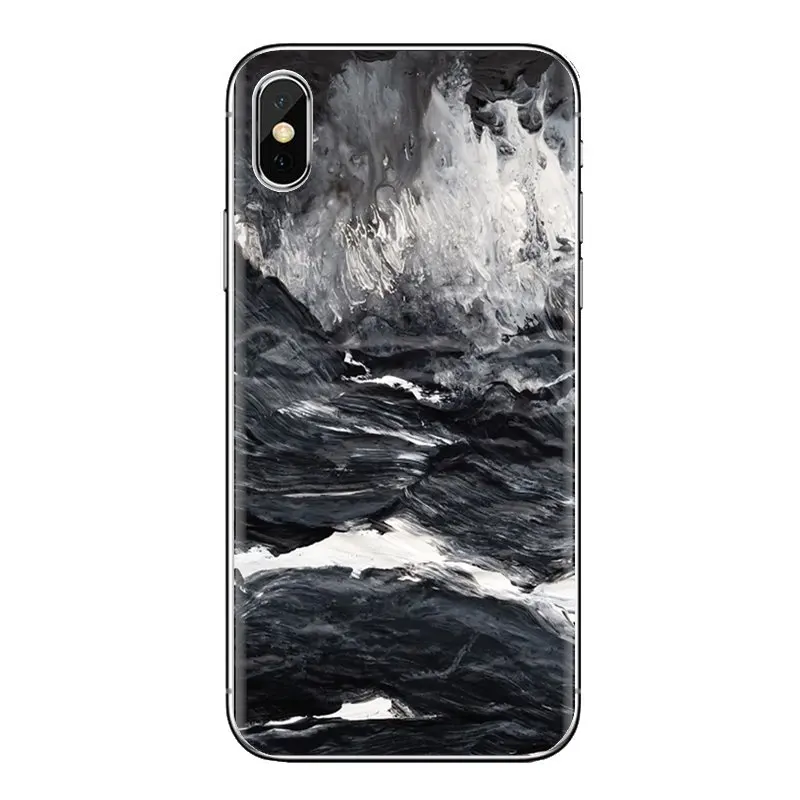 Silicone Phone Case Covers For Xiaomi Redmi 4A S2 Note 3 3S 4 4X 5 Plus 6 7 6A Pro Pocophone F1 White Black Marble Texture Stone |