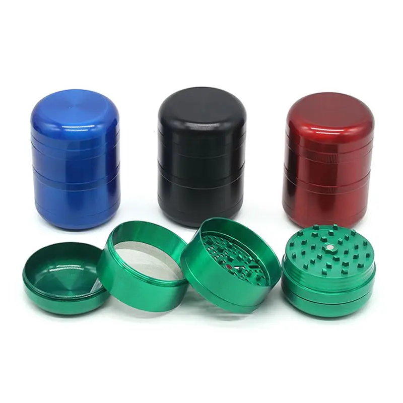 

Portable 63*86mm Multi-layer Herb Grinder Zinc alloy Tobacco Grinder Spice Crusher Manual Smoke tobacco leaf Accessories