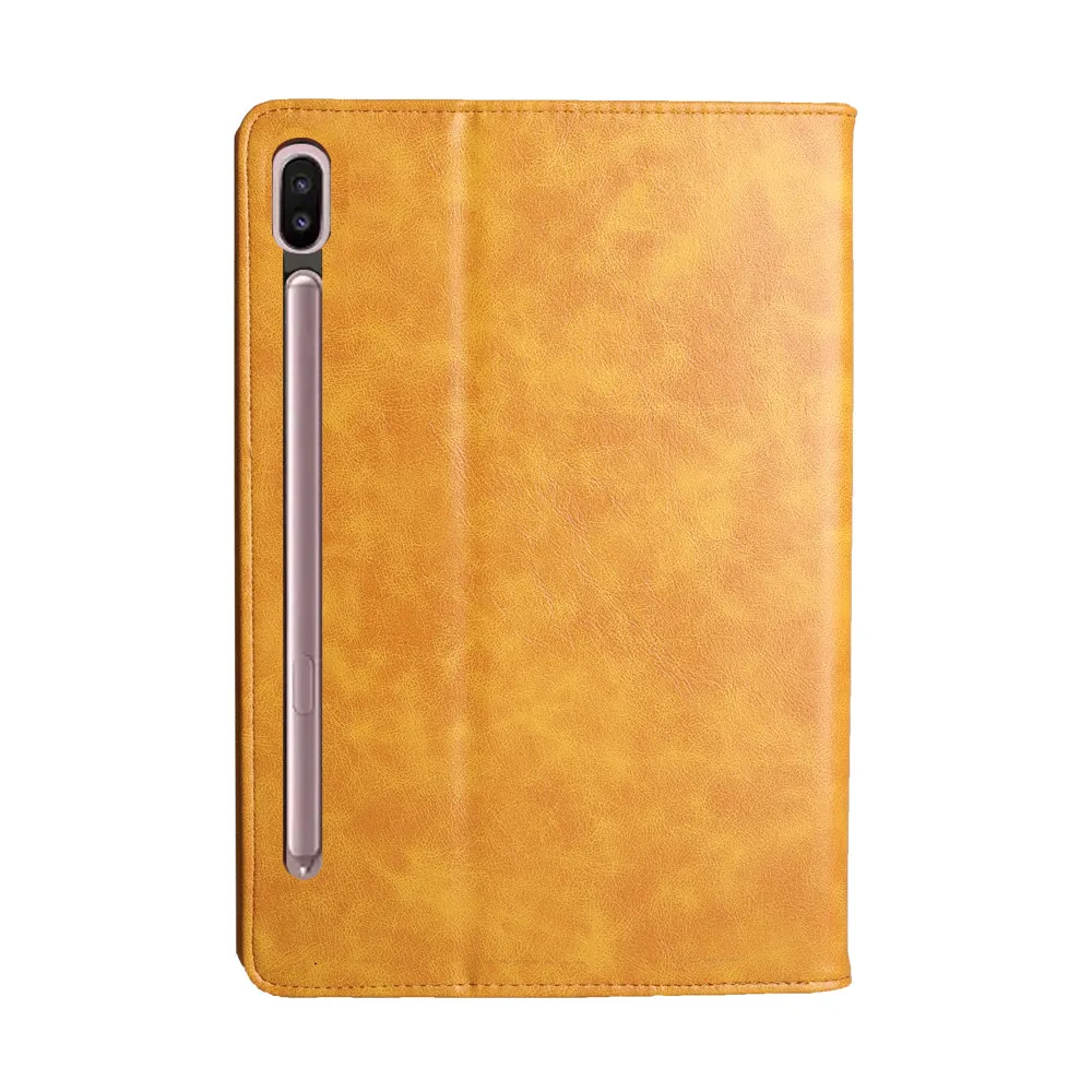 Чехол для планшета Samsung Galaxy Tab S6 10 5 T860/T865 2019 двухрядный карт с ручкой кожаный чехол