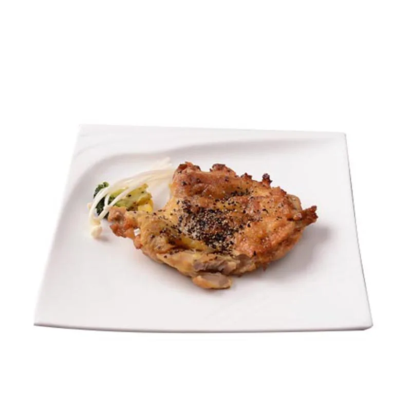 Тарелка для еды креативные чисто белые керамические тарелки квадратная Западная