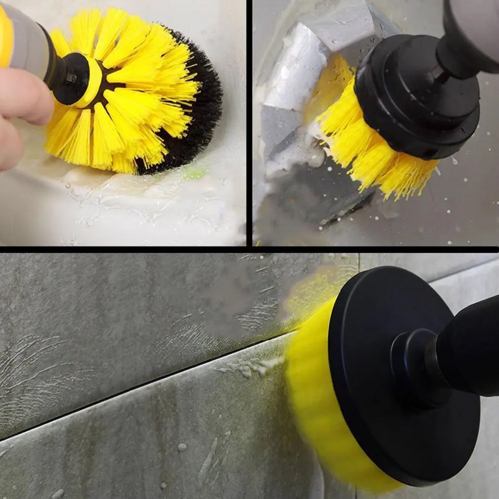 

Bl100 Multi-Function Electric Drill Brush Set Floor Carpet Brush Glass Cleaning Polishing Brush Bathroom Cleaning Kit