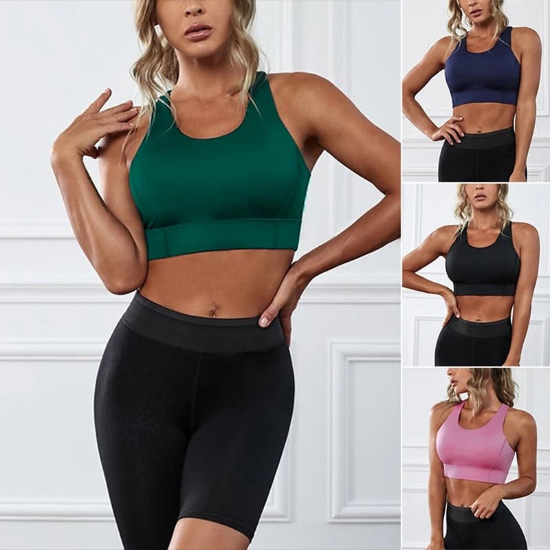 

U-Back Soft Workout Gym Yoga Bras Top Women Naked-Feel Padded Athletic Running Fitness Sport Crop Tops