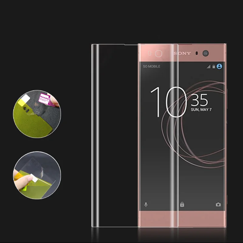 EXUNTON 3D полноэкранная мягкая защитная пленка из ТПУ для Sony Xperia XA3 XA2 XA1 Ultra Plus