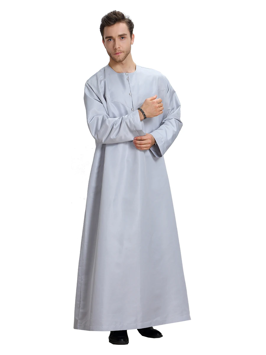 Мусульманское свободное платье рубашка Jubba Thobe Jilbab Moslem Средний Восток Кафтан