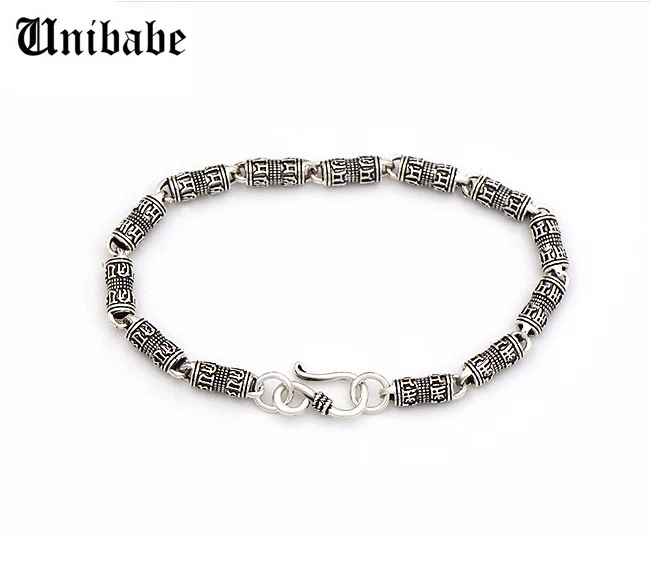 Real 925 Silver Men's Bracelet 5mm chain round Sterling silver For Men S925 Jewelry Gift | Украшения и аксессуары