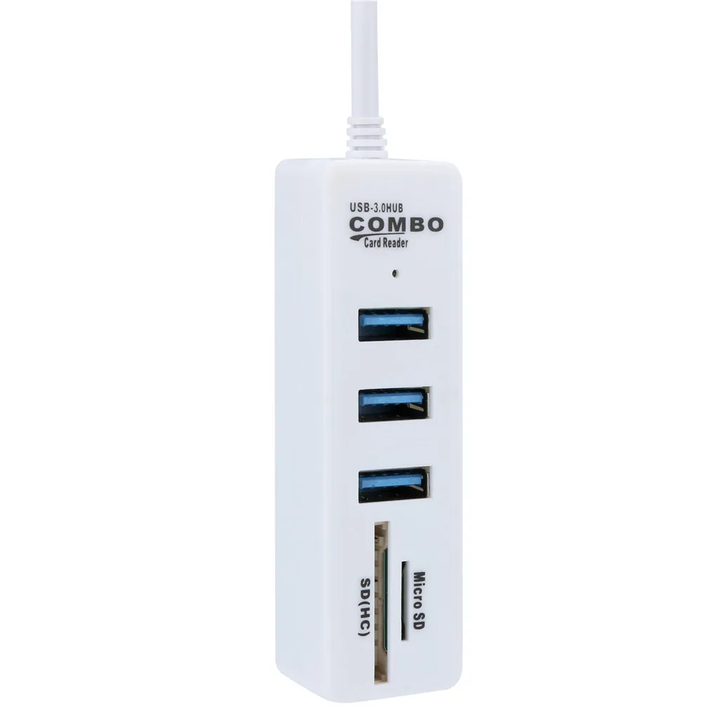 Usb-хаб 3 0 Micro USB 480 Мбит/с высокоскоростной 3-портовый разветвитель 2 в 1 со