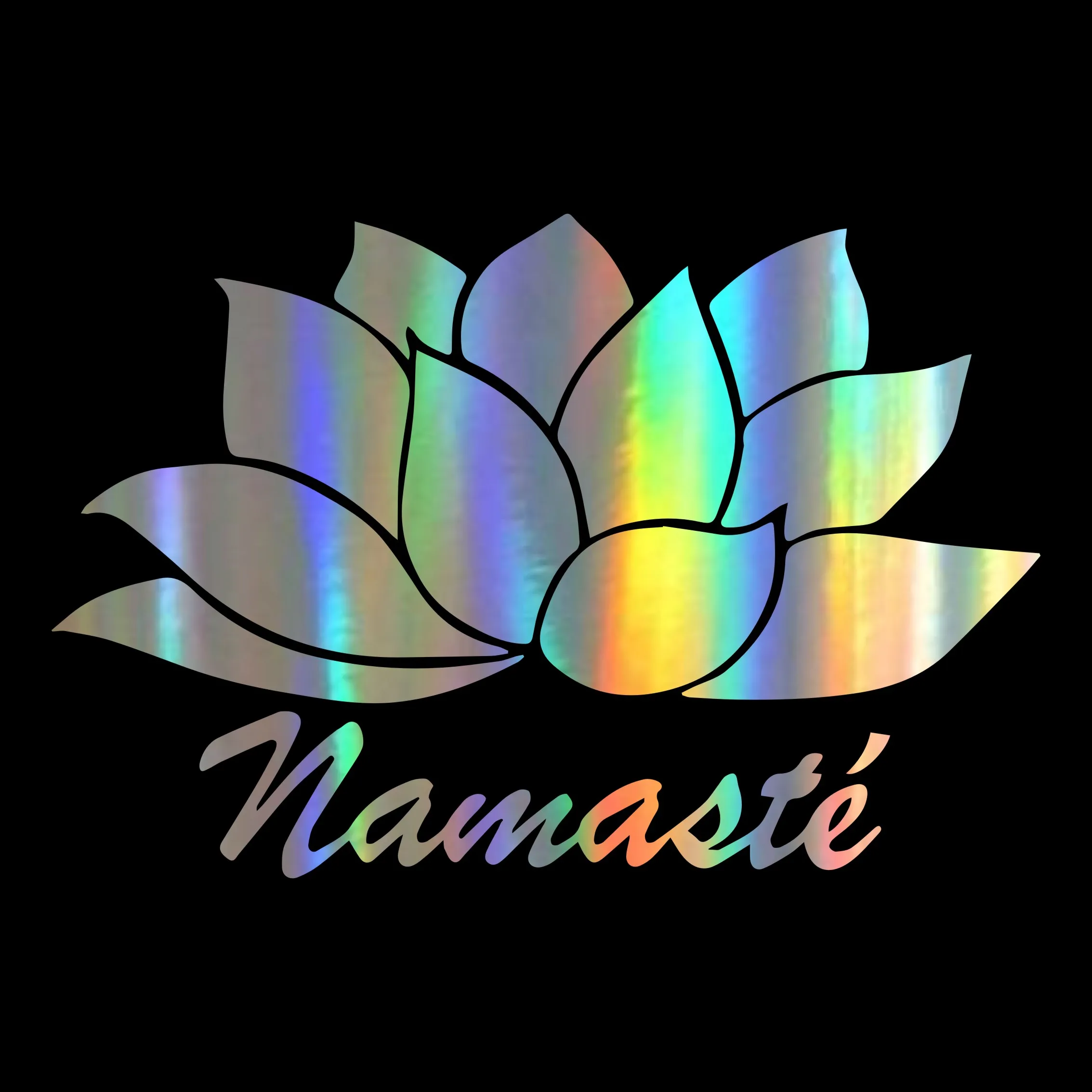 

Namaste Lotus Car Stickers and Decals Funny Quotes Car Styling Bumper Sticker Vinyl Decal for Vehicle Body Door Window 14x9.3CM