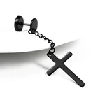 Серьги-гвоздики женские из нержавеющей стали, в готическом стиле, 1 шт.