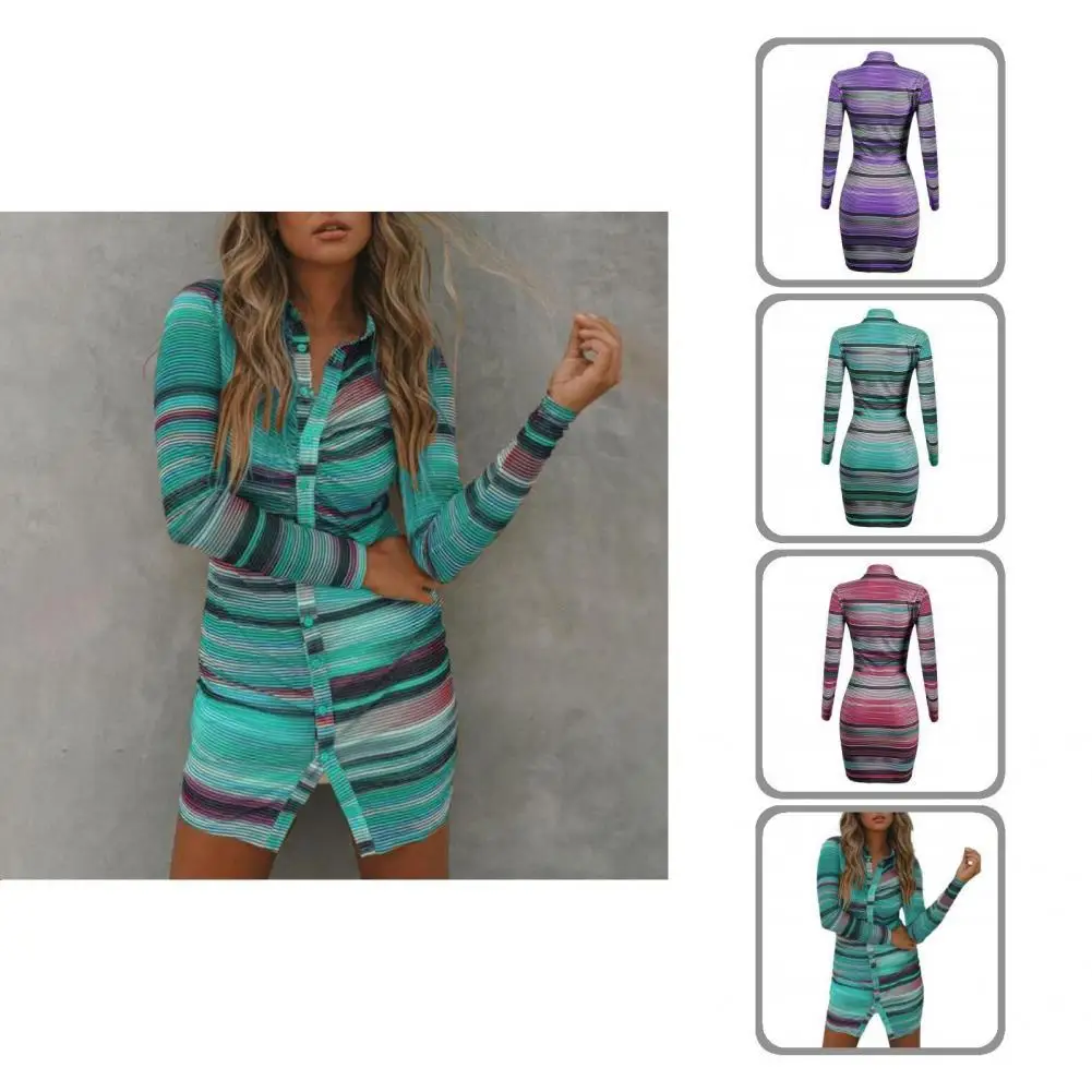 

Modern Beautiful Fabulous Bodycon Dress Mini Dress 5 Colors Buttocks